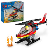 LEGO City Fire Rescue Helicopter - 60411, 85-pcs, Ages 5+