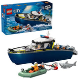 LEGO City Police Boat Chase - 60456, 264-pcs, Ages 6+