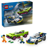 LEGO City Police Car and Muscle Car Chase - 60415, 213-pcs, Ages 6+
