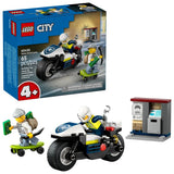 LEGO City Police Motorcycle Chase - 60455, 65-pcs, Ages 4+