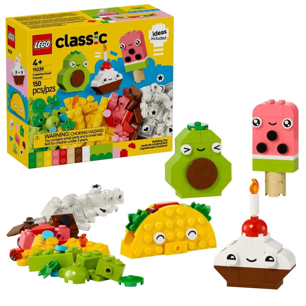 LEGO Classic Creative Food Friends - 11039, 150-pcs, Ages 4+