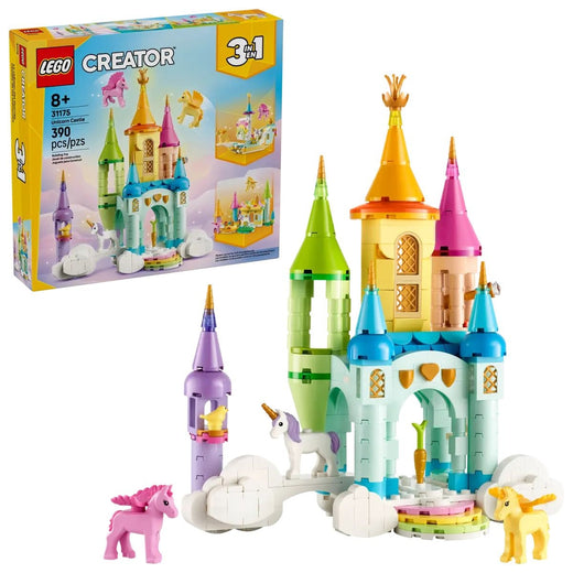 LEGO Creator 3-in-1 Unicorn Castle - 31175, 390-pcs, Ages 8+