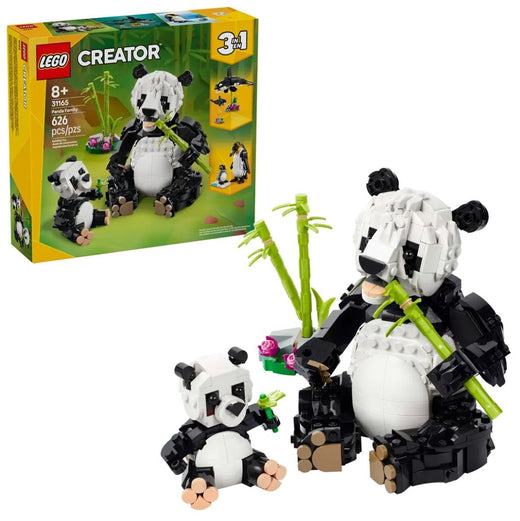 LEGO Creator Wild Animals: Panda Family - 31165, 626-pcs, Ages 8+