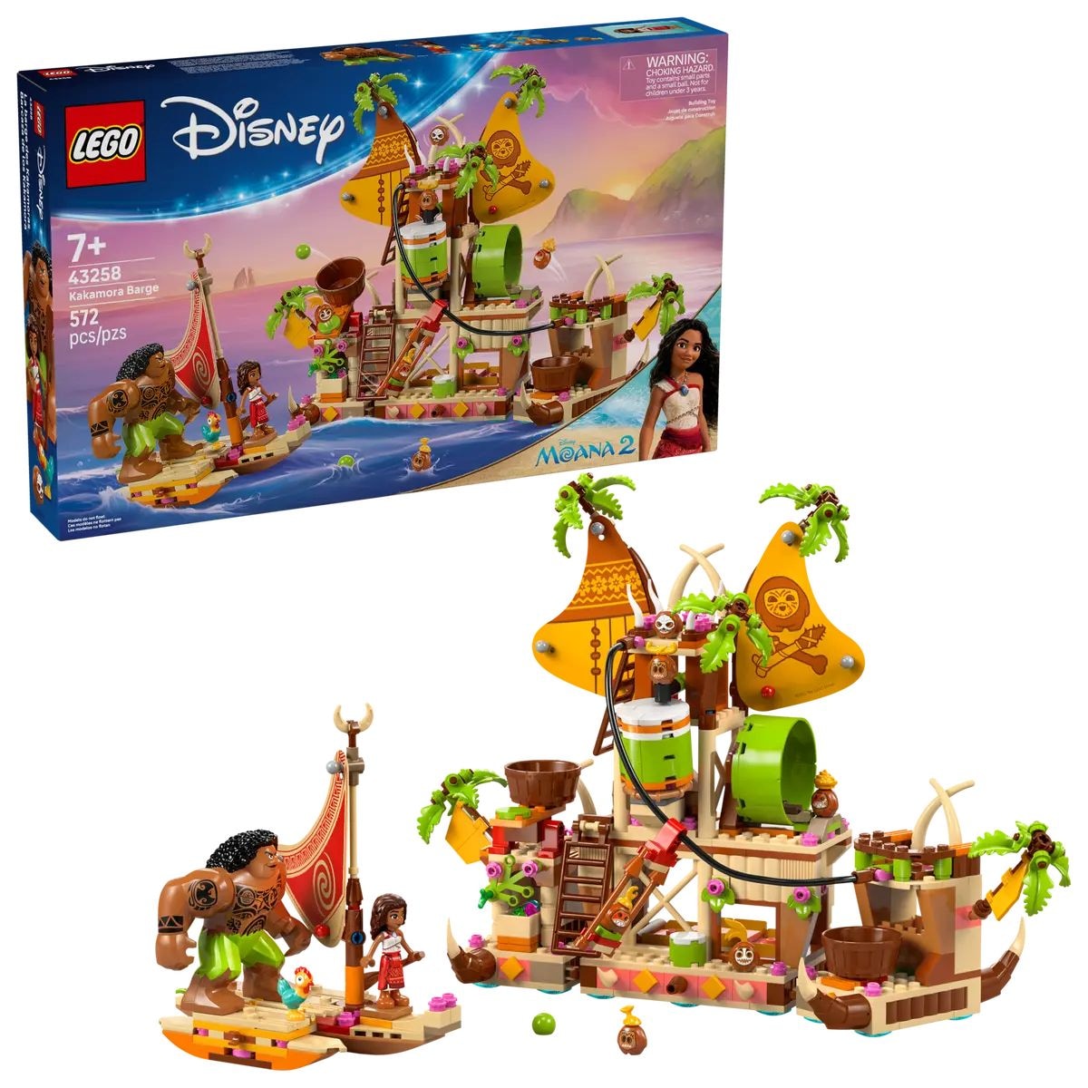 LEGO Disney Kakamora Barge - 43258, 572-pcs, Ages 7+
