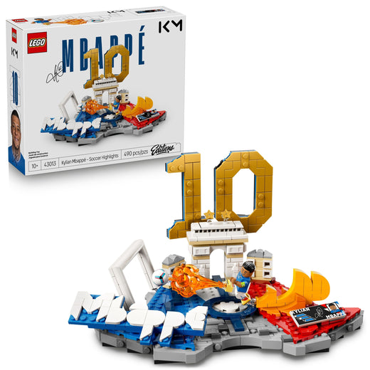 LEGO Editions Kylian Mbappé, Soccer Highlights - 43013, 490-pcs, Ages 10+