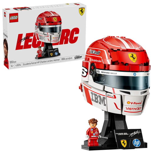 LEGO Editions Scuderia Ferrari HP Charles Leclerc Helmet - 43014, 886-pcs, Ages 14+