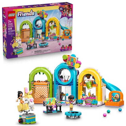 LEGO Friends Fun Indoor Playground Building Set - 42686, 668-pcs, Ages 7+