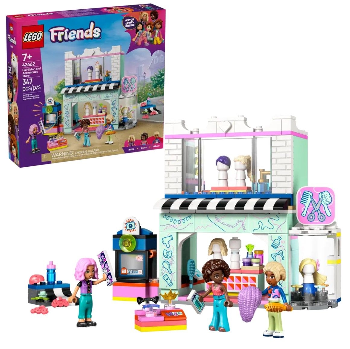 LEGO Friends Hair Salon and Accessories Store Set - 42662, 347-pcs, Ages 7+