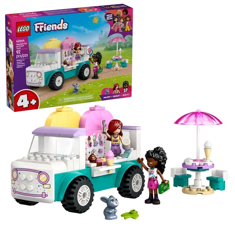 LEGO Friends Heartlake City Ice Cream Truck Set - 42644, 92-pcs, Ages 4+