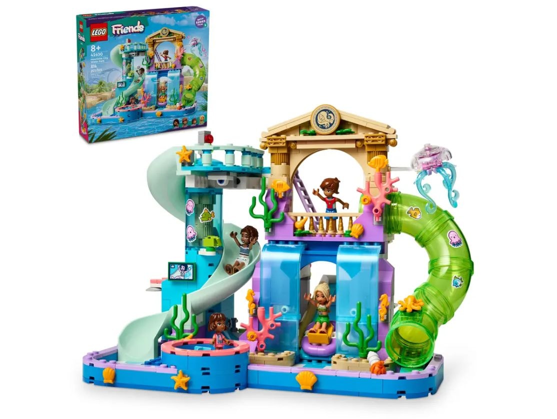 LEGO Friends Heartlake City Water Park Playset with Mini Dolls - 42630, 814-pcs, Ages 8+