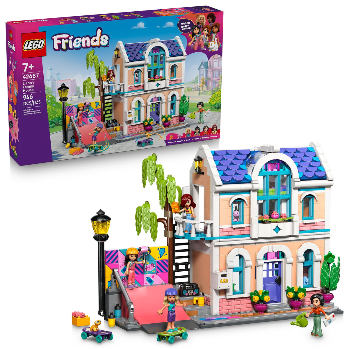 LEGO Friends Liann's Family House Building Set - 42687, 946-pcs, Ages 7+