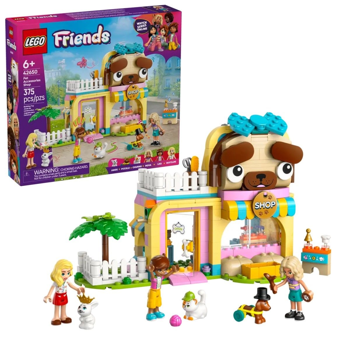 LEGO Friends Pet Accessories Shop Set - 42650, 375-pcs, Ages 6+