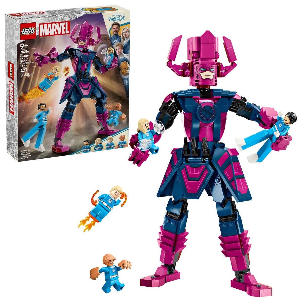 LEGO Marvel Fantastic Four vs. Galactus Construction Figure - 76316, 427-pcs, Ages 9+