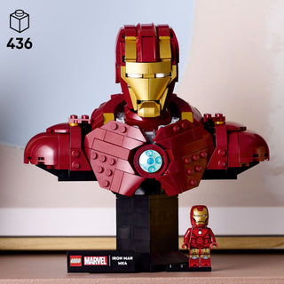LEGO Marvel Iron Man MK4 Bust - 76327, 436-pcs, Ages 18+