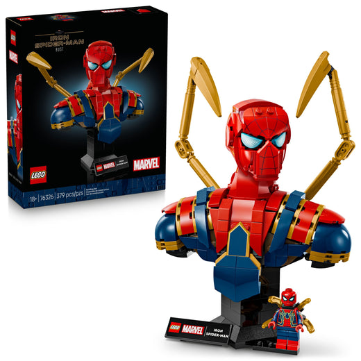 LEGO Marvel Iron Spider-Man Bust - 76326, 379-pcs, Ages 18+