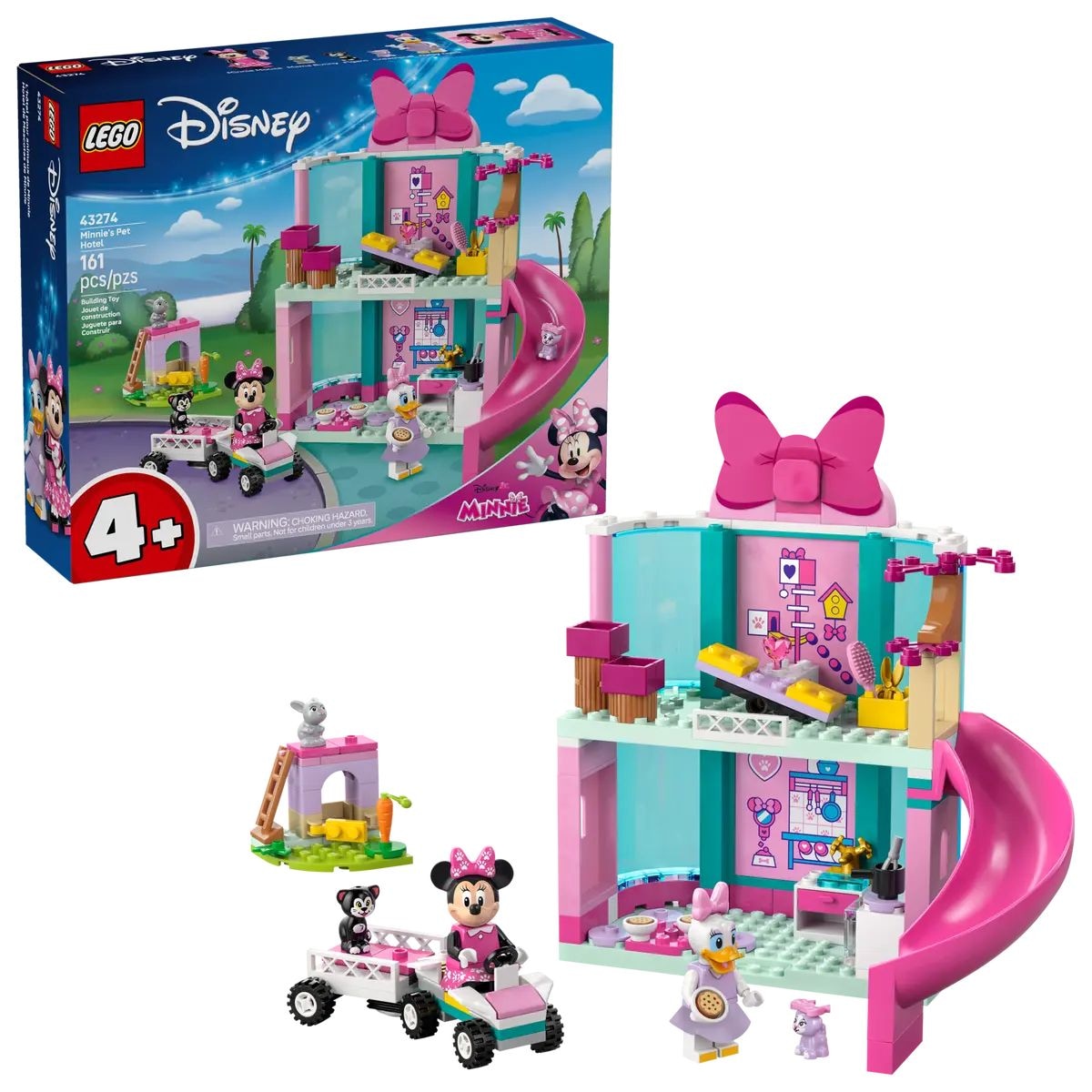 LEGO Mickey and Friends Minnie's Pet Hotel - 43274, 161-pcs, Ages 4+