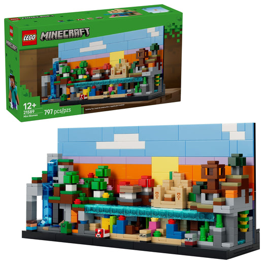 LEGO Minecraft Mini Biomes Toy Building Set - 21589, 797-pcs, Ages 12+