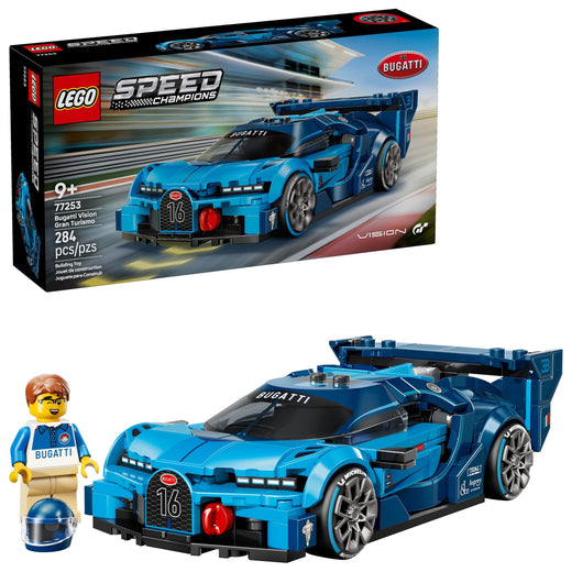 LEGO Speed Champions Bugatti Vision Gran Turismo Hyper Sports Car - 77253, 284-pcs, Ages 9+