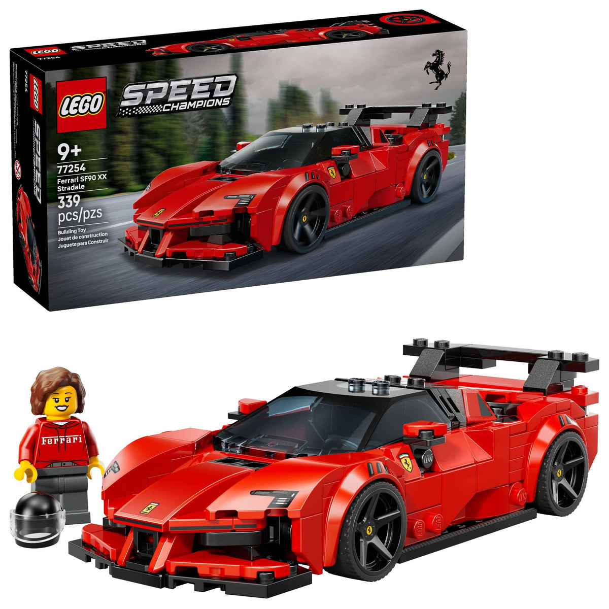 LEGO Speed Champions Ferrari SF90 XX Stradale Sports Car - 77254, 339-pcs, Ages 9+