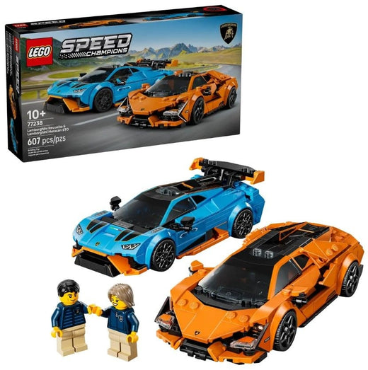 LEGO Speed Champions Lamborghini Revuelto & Huracán STO - 77238, 607-pcs, Ages 10+