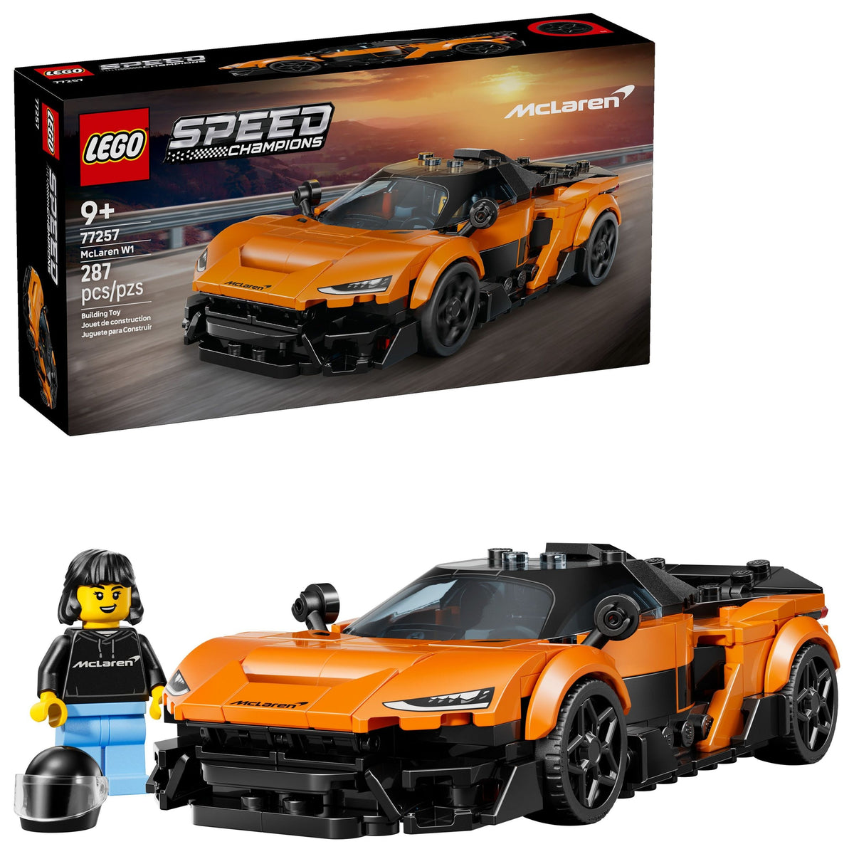 LEGO Speed Champions Mclaren W1 - The Real Supercar 77257, 287-pcs, Ages 9+