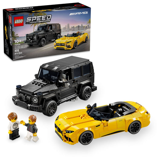 LEGO Speed Champions Mercedes-AMG G 63 & Mercedes-AMG SL 63 - 76924, 806-pcs, Ages 10+