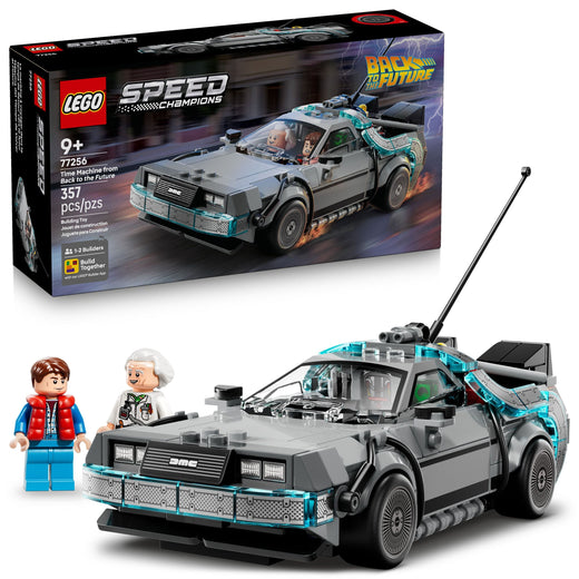 LEGO Speed Champions Time Machine From Back To The Future - 77256, 357-pcs, Ages 9+