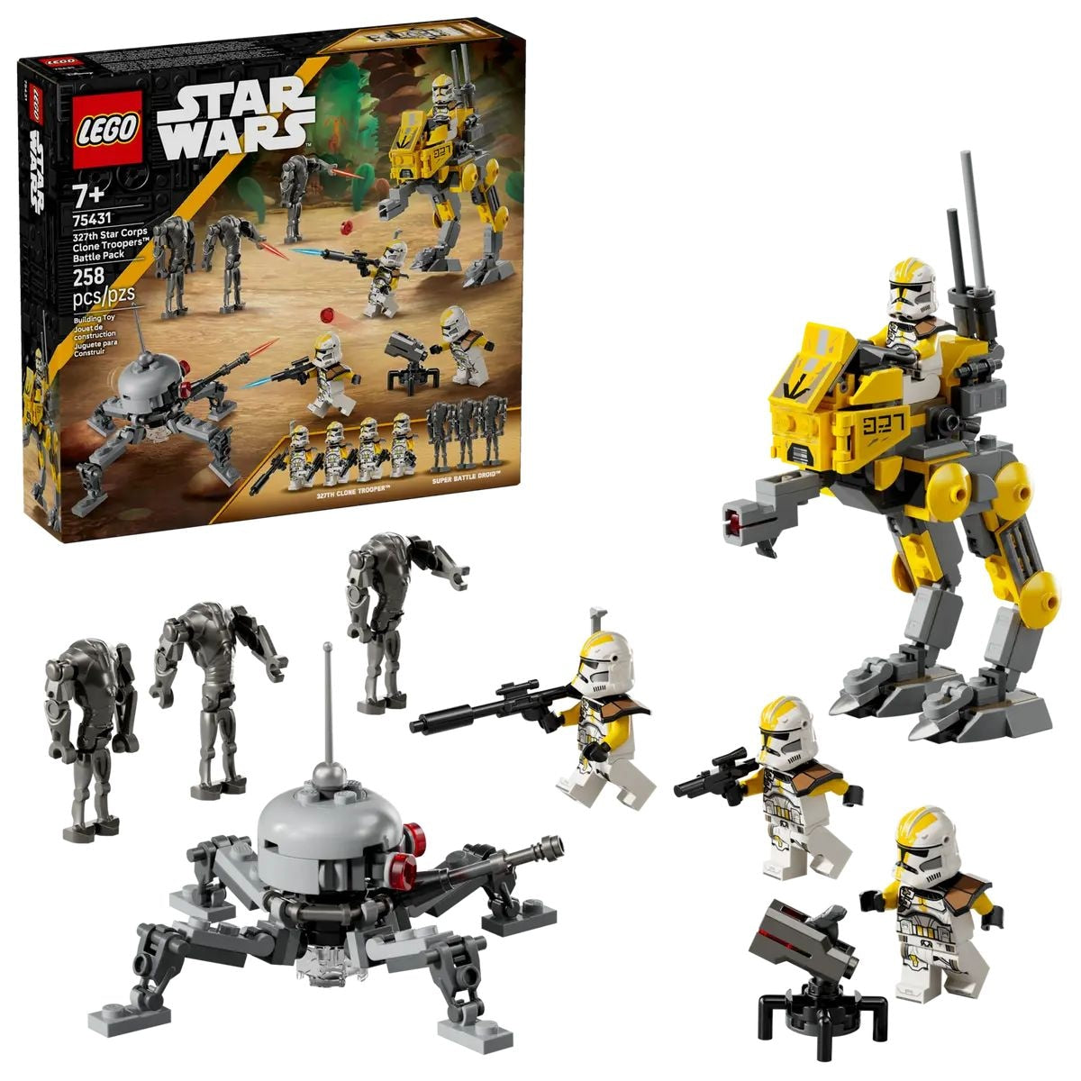 LEGO Star Wars 327th Star Corps Clone Troopers Battle Pack - 75431, 258-pcs, Ages 7+