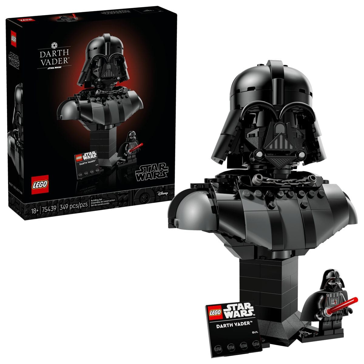 LEGO Star Wars Darth Vader Bust - 75439, 349-pcs, Ages 18+