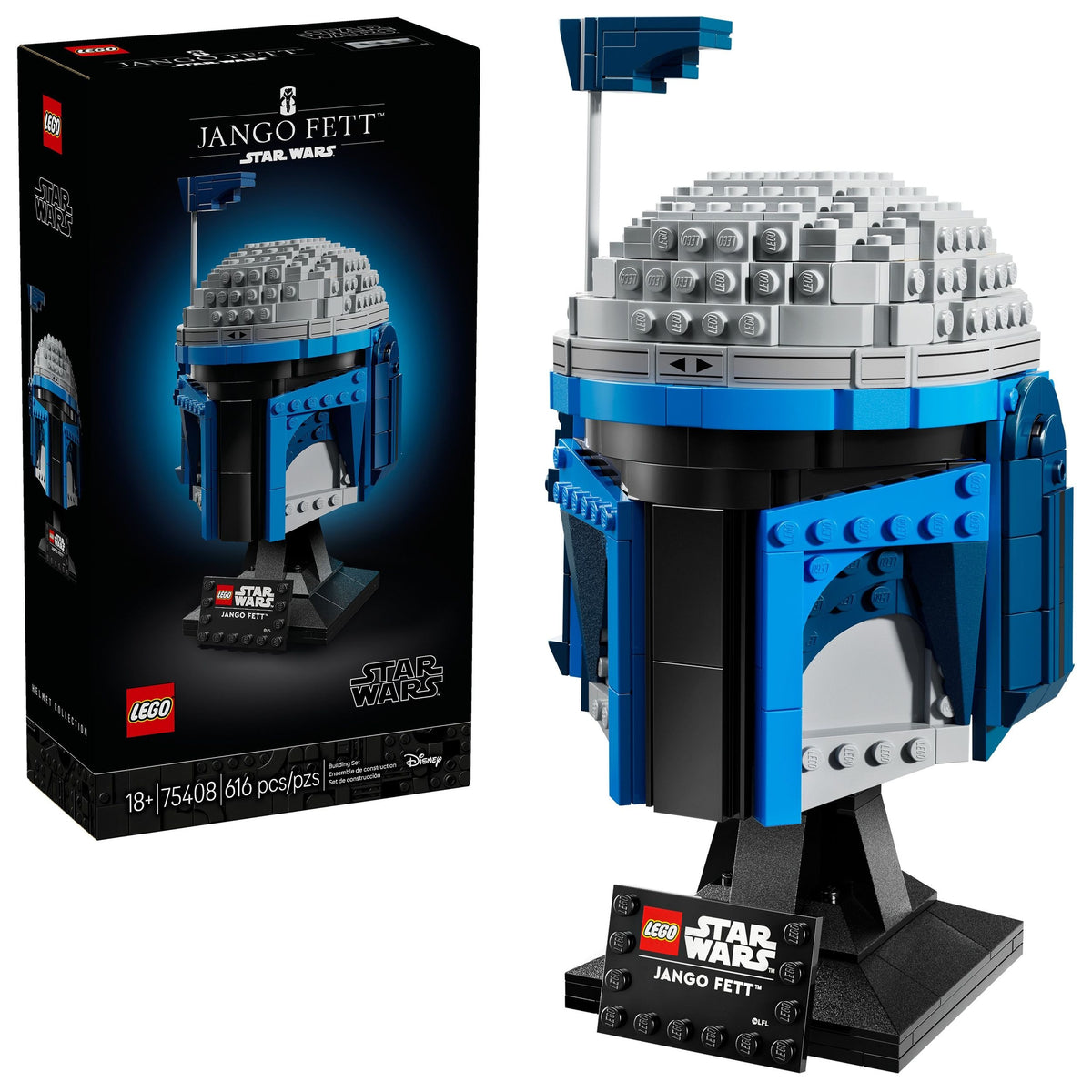 Lego Star Wars Jango Fett Helmet - 75408, 616-pcs, Ages 18+