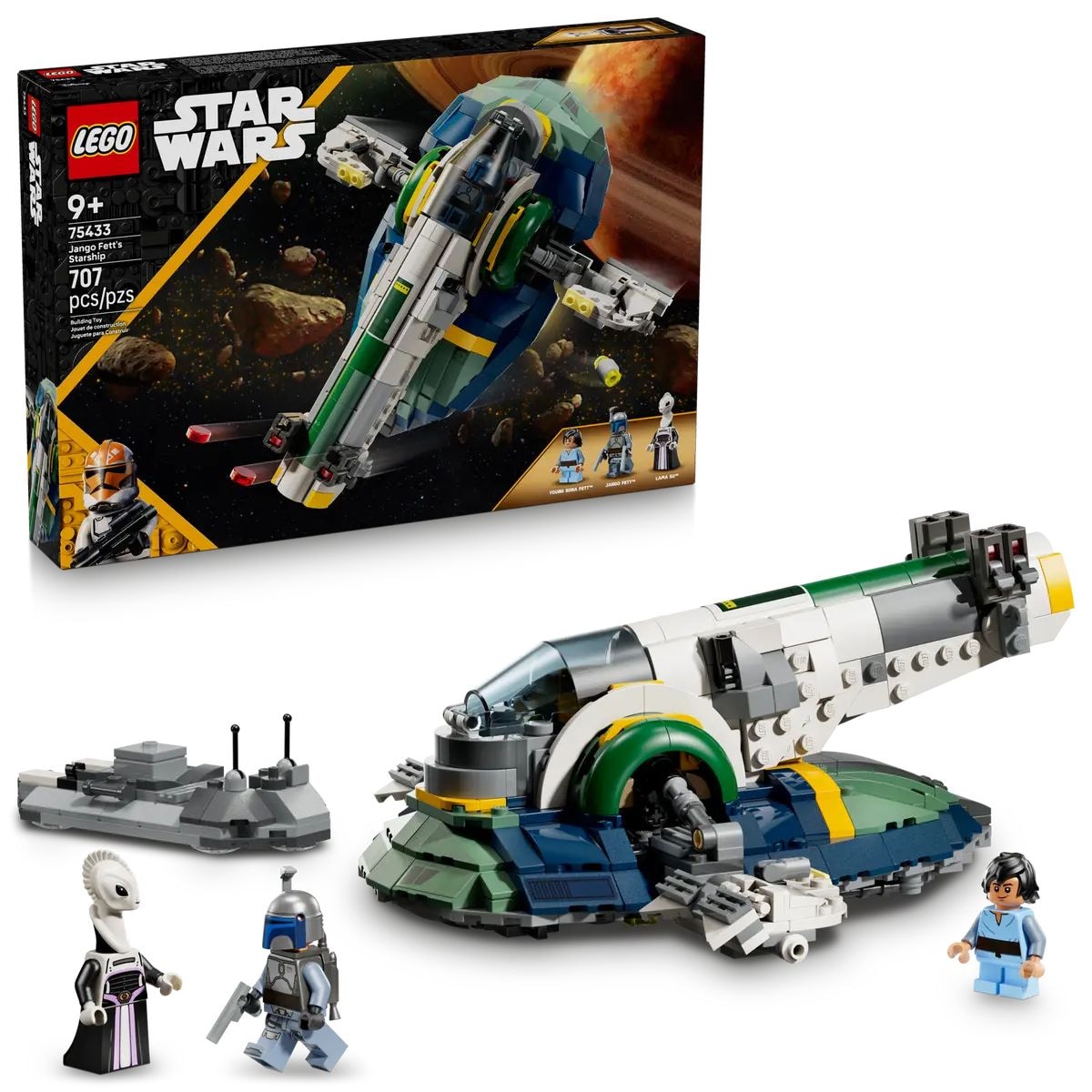 LEGO Star Wars Jango Fett’s Starship - 75433, 707-pcs, Ages 9+