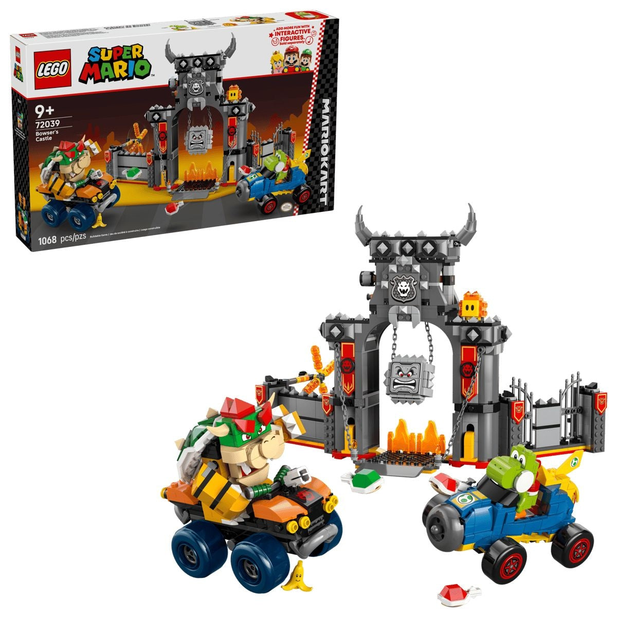 LEGO Super Mario Mario Kart – Bowser's Castle - 72039, 1068-pcs, Ages 9+