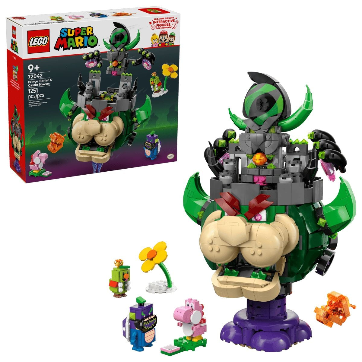 LEGO Super Mario Prince Florian & Castle Bowser - 72042, 1251-pcs, Ages 9+