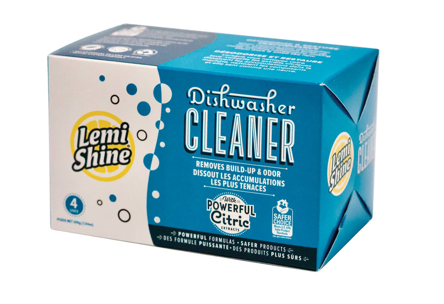 Lemi Shine Dishwasher Cleaner, Fresh Lime Scent, 4-pk