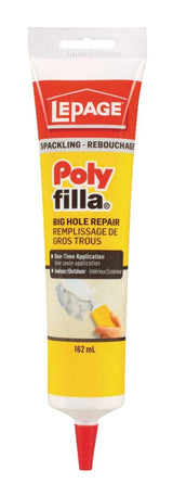 LePage Polyfilla Big Hole Repair Spackling, Hole & Crack Filler, Indoor/Outdoor Use, Assorted Sizes