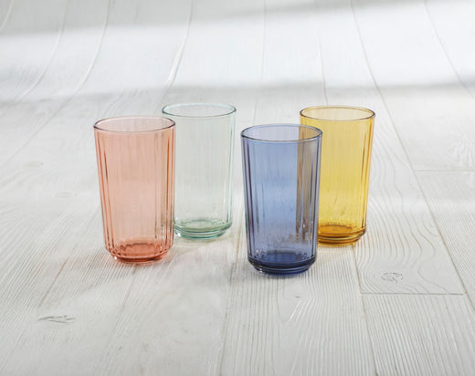 LIBBEY Panello Mixed Colour Highball Glass Set, 4-pk