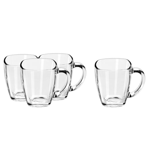 Libbey Square Mug Set, Clear, 4-pc