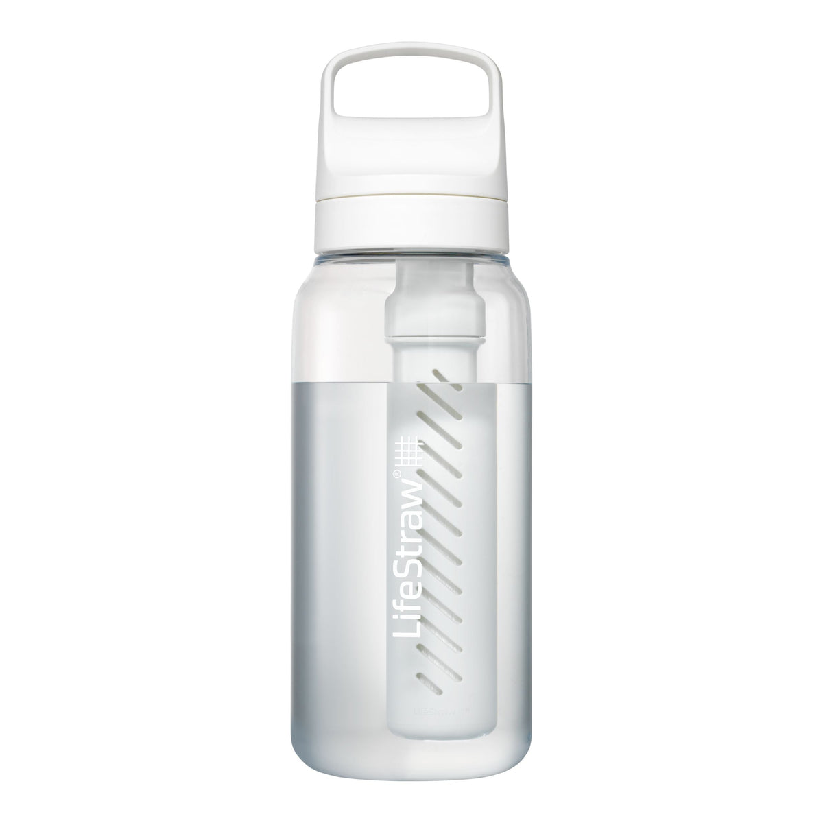LifeStraw GO Series Water Bottle, 1-L, White