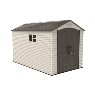 Lifetime Lockable Steel Shed, Beige, 7 x 12 -ft