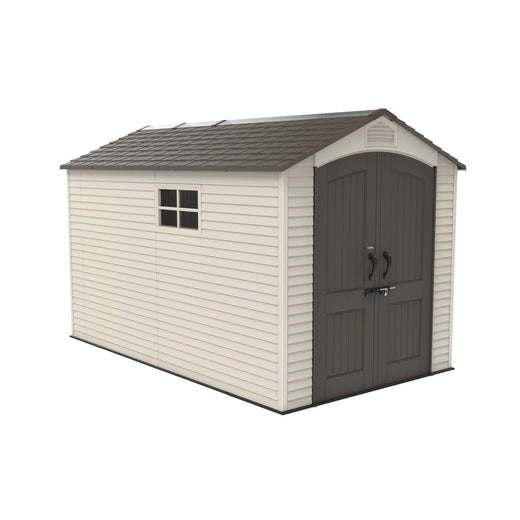 Lifetime Lockable Steel Shed, Beige, 7 x 12 -ft