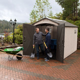 Lifetime Lockable Steel Shed, Beige, 7 x 12 -ft image 5