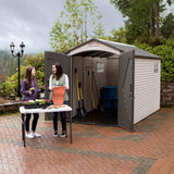 Lifetime Lockable Steel Shed, Beige, 7 x 12 -ft image 6