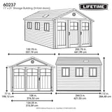 Lifetime Outdoor Storage Shed, 11-ft x 21-ft image 4