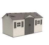 Lifetime Outdoor Storage Shed with Dual Side Entry, 15 x 8-ft