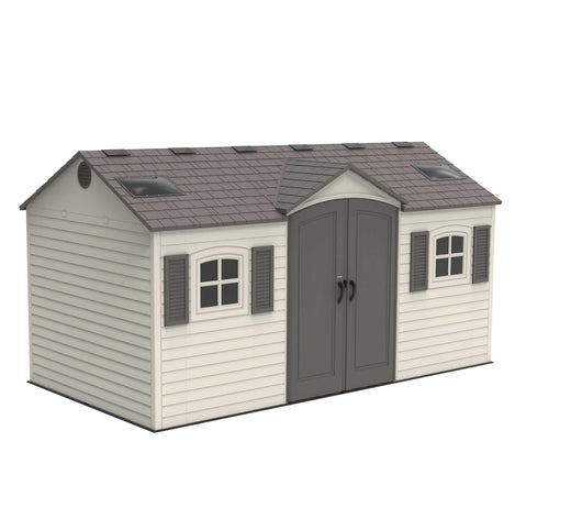 Lifetime Outdoor Storage Shed with Dual Side Entry, 15 x 8-ft