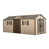 Lifetime Outdoor Storage Shed with Dual Side Entry, 20 x 8-ft