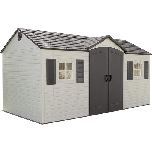 Lifetime Outdoor Storage Shed with Windows, 8-ft x 15-ft