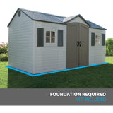 Lifetime Outdoor Storage Shed with Windows, 8-ft x 15-ft image 3
