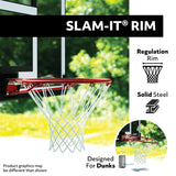 Lifetime Portable Adjustable Basketball Backboard, Hoop & Net System, 48-in image 5