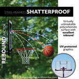 Lifetime Portable Adjustable Basketball Backboard, Hoop & Net System, 50-in image 5